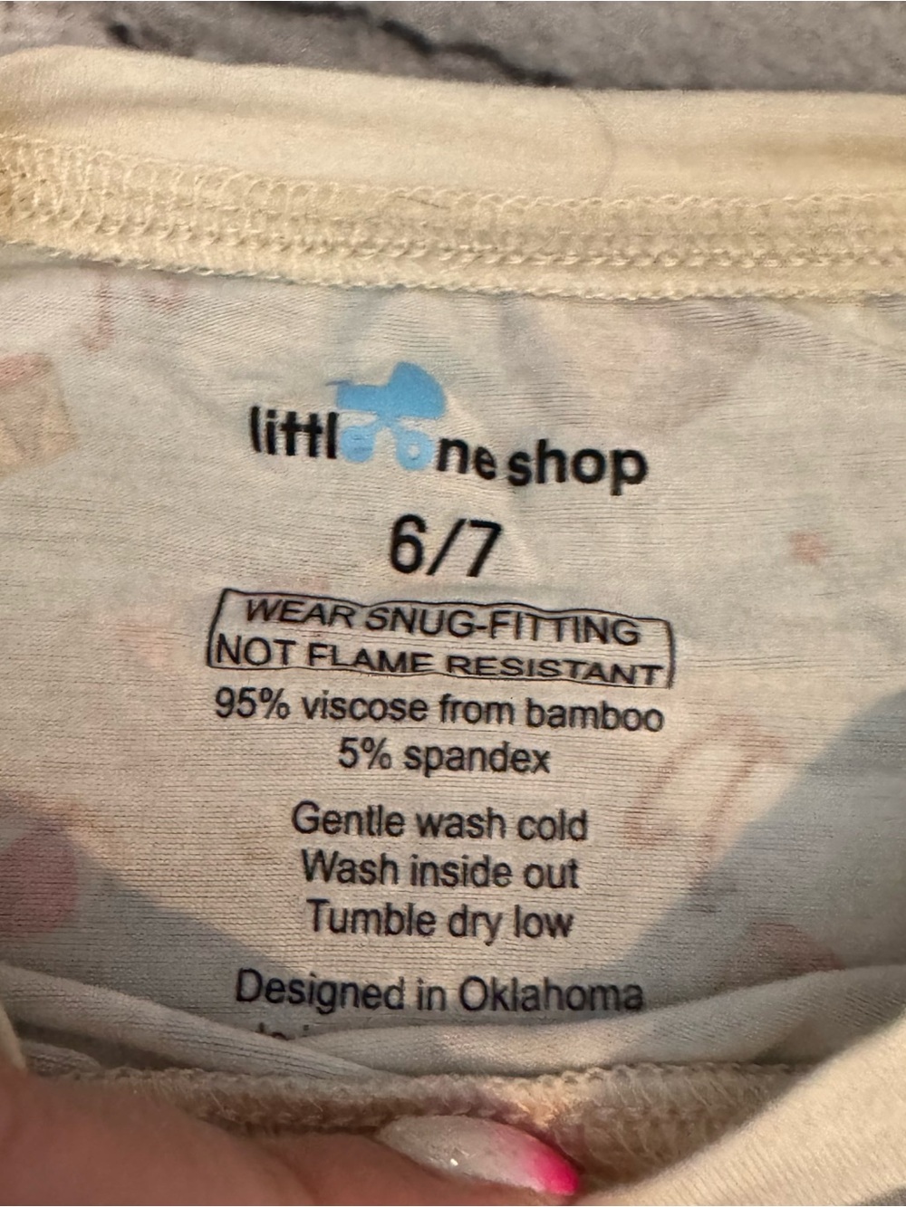 Little One Shop Seal Pattern Bamboo 2 Piece Pajama Set - Picture 3 of 5